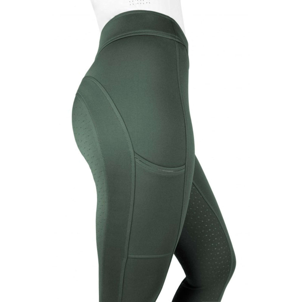 EQUITHÈME Reitleggings Birdy Full Grip Khaki