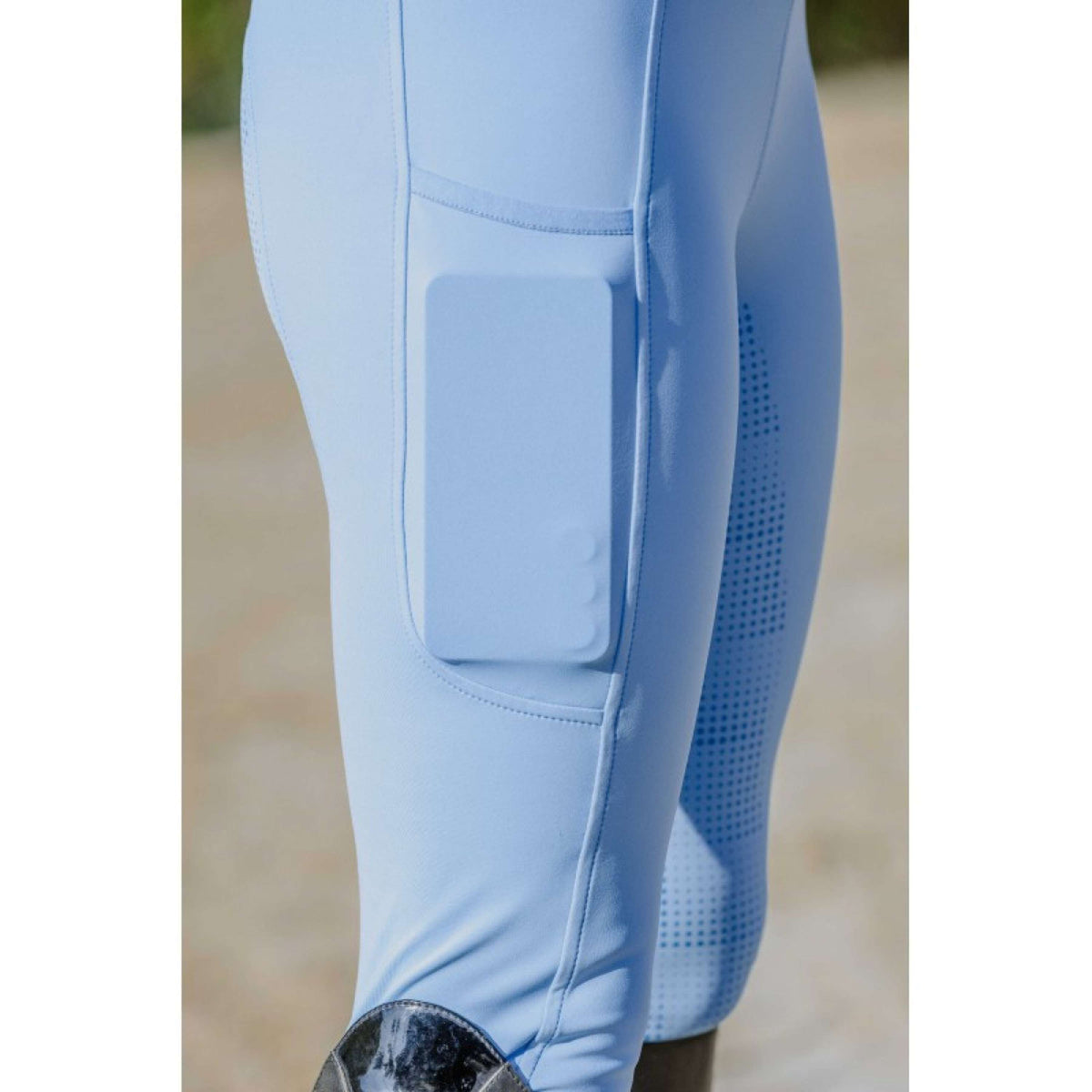 EQUITHÈME Reitleggings Fanny Full Grip Licht Blau