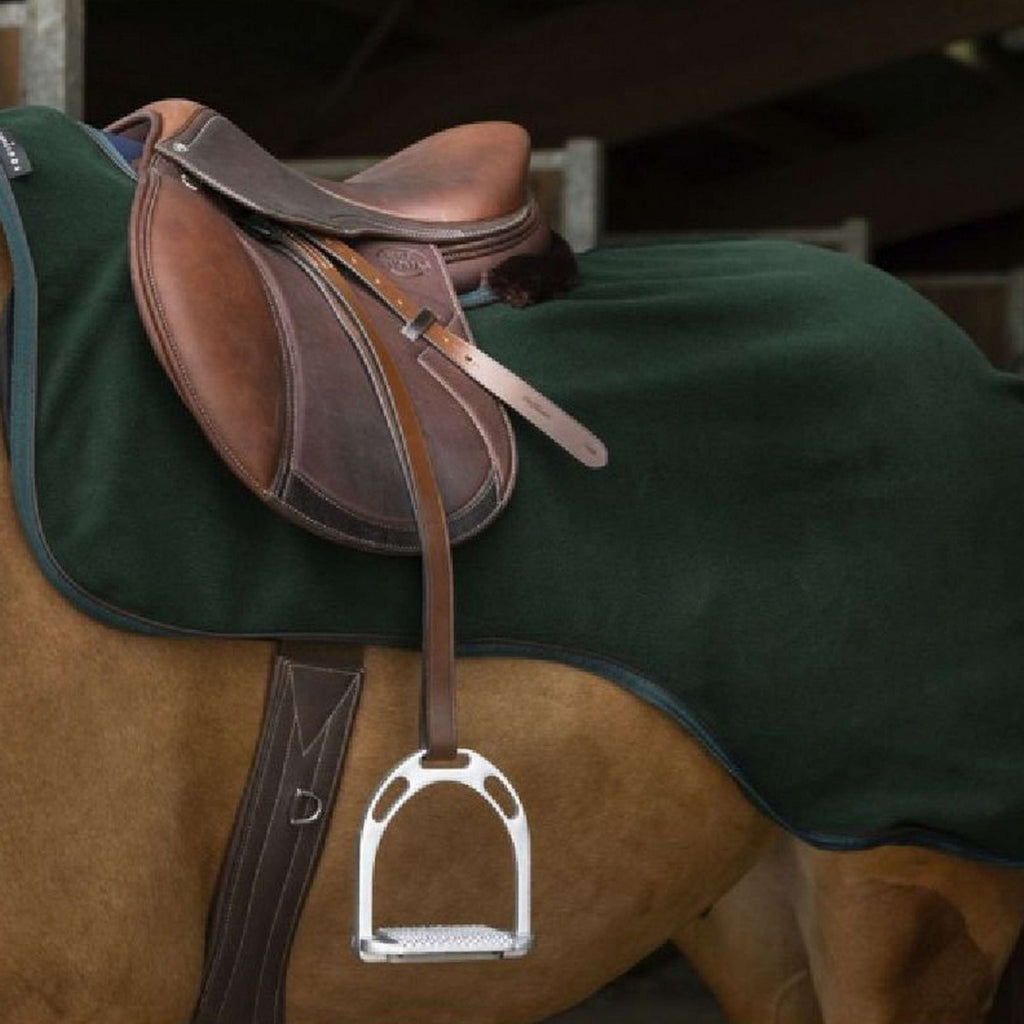 EQUITHÈME Ausreitdecke Teddy Fleece Grün