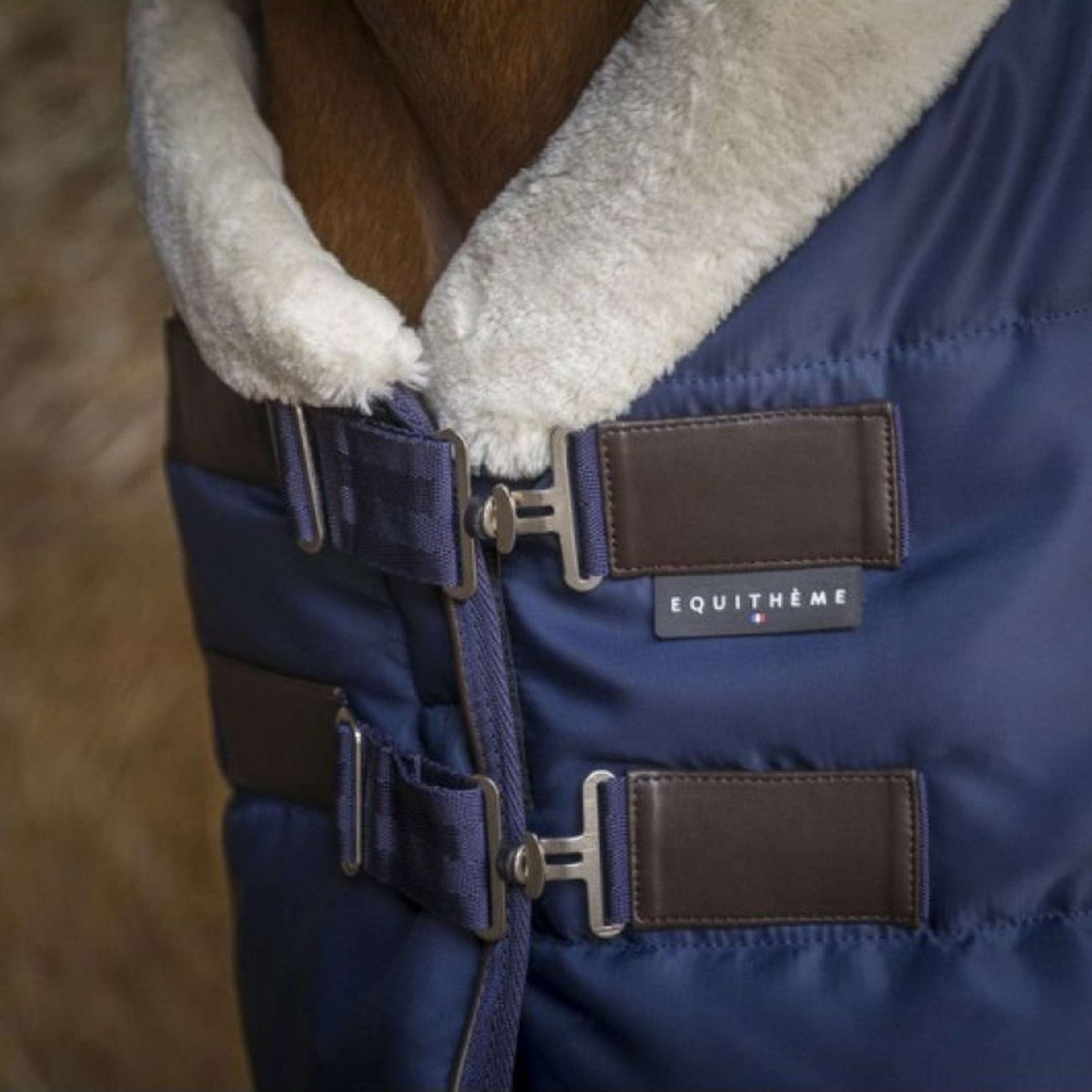 EQUITHÈME Stalldecke Teddy 200g Navy EQUITHÈME Stalldecke Teddy 200g Navy