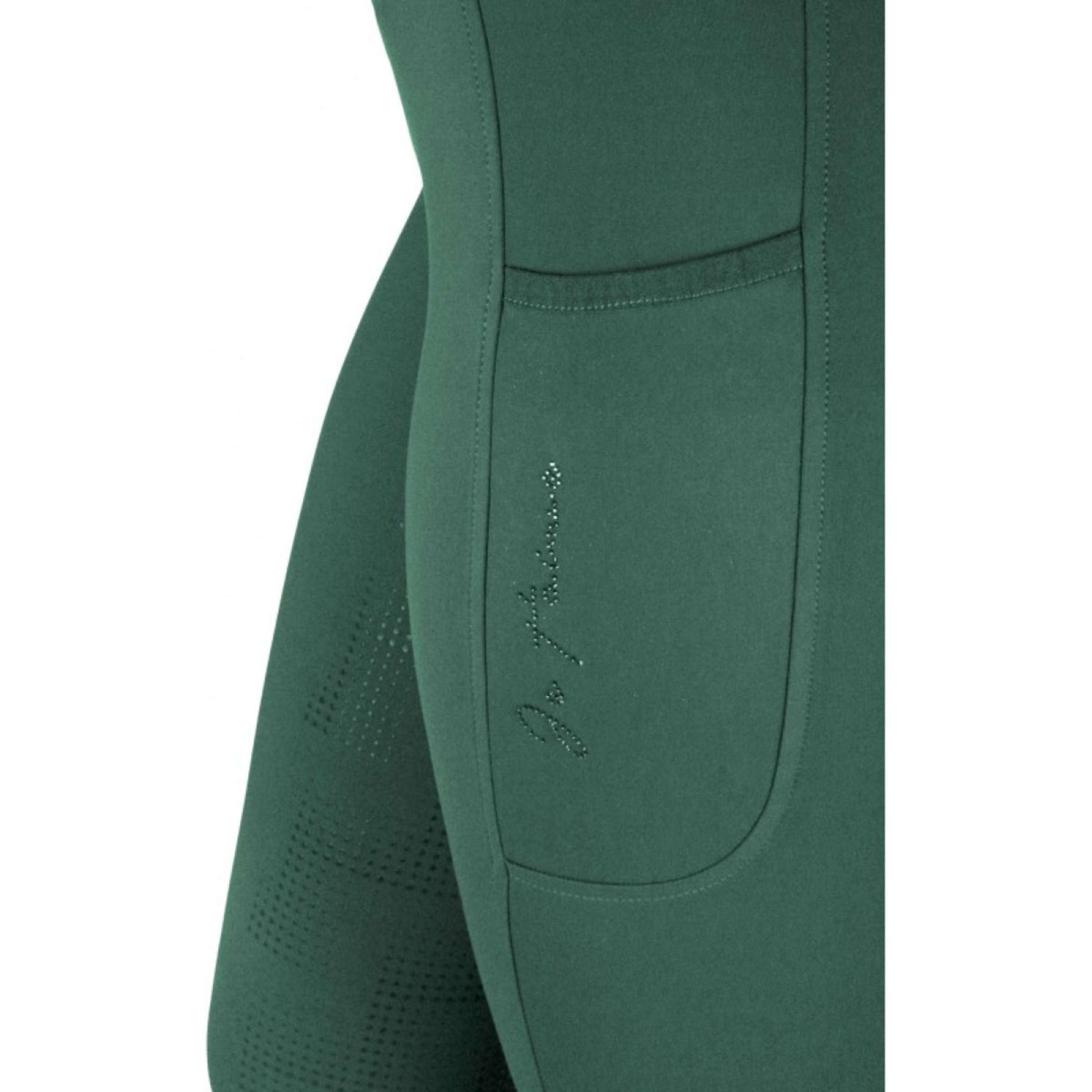 EQUITHÈME Reitleggings Flora Full Grip Entenblau