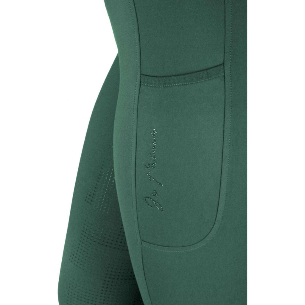 EQUITHÈME Reitleggings Flora Full Grip Entenblau