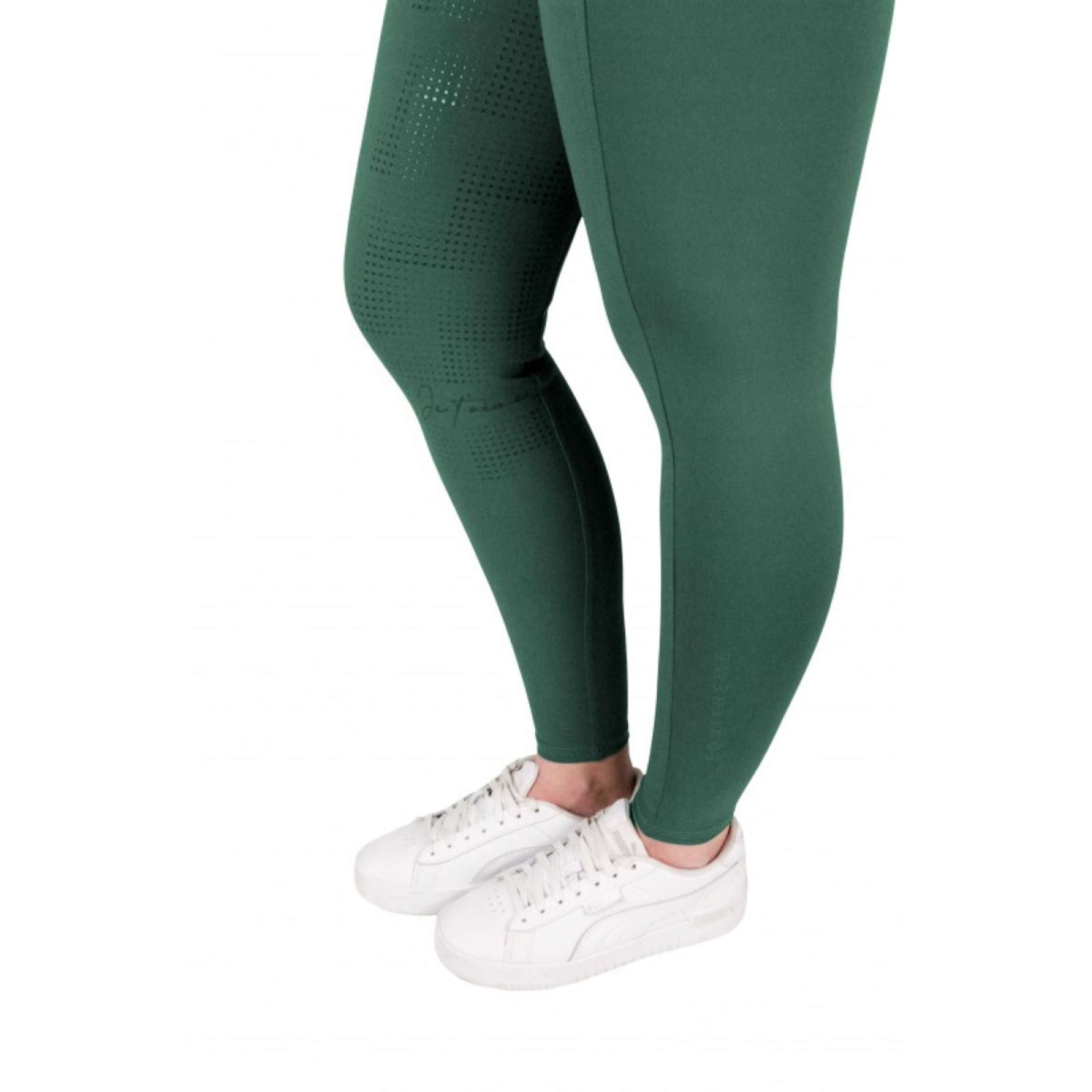EQUITHÈME Reitleggings Flora Full Grip Entenblau
