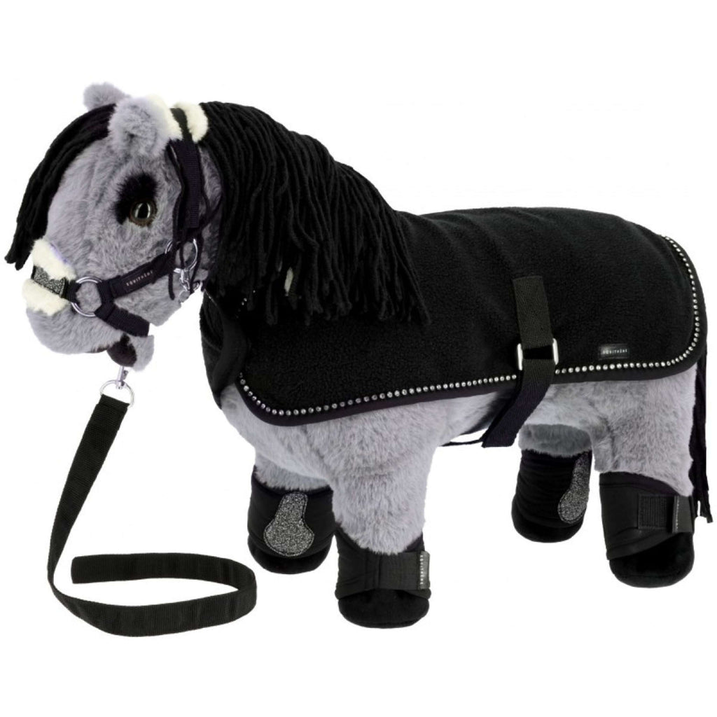 EQUITHÈME Halfterset Pony Academy Schwarz Glitzer