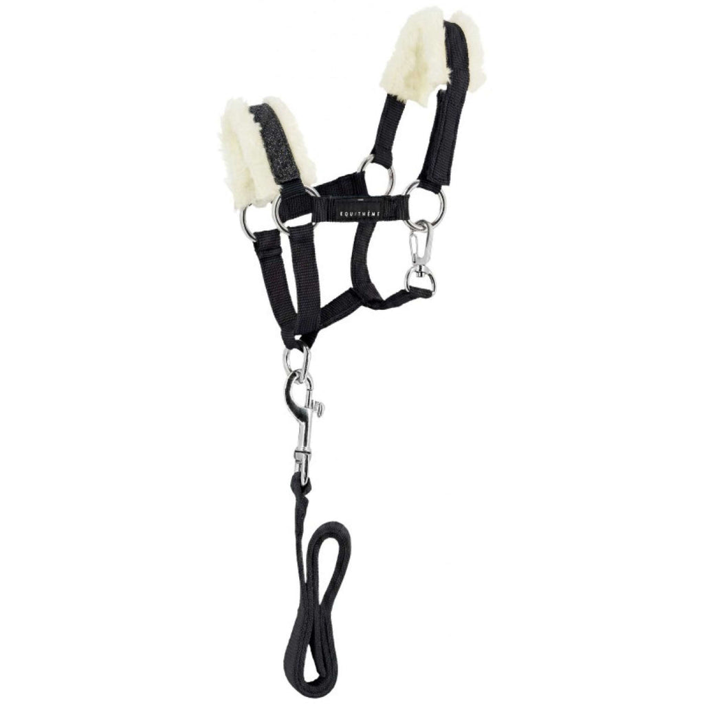 EQUITHÈME Halfterset Pony Academy Schwarz Glitzer