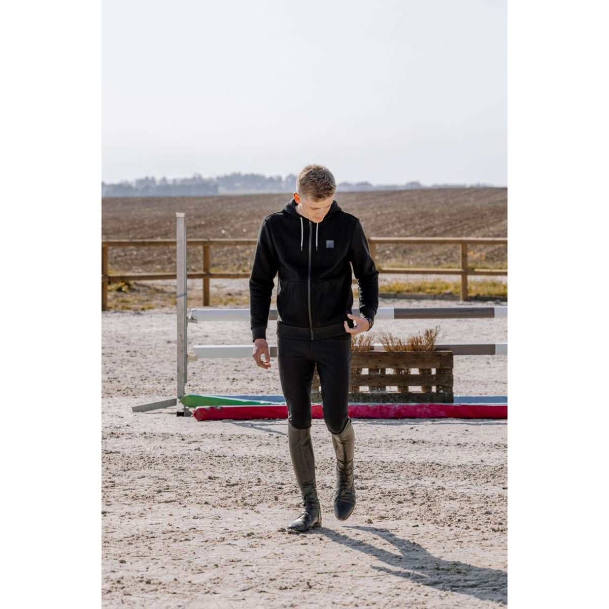 EQUITHÈME Jacke Heated Owen Schwarz