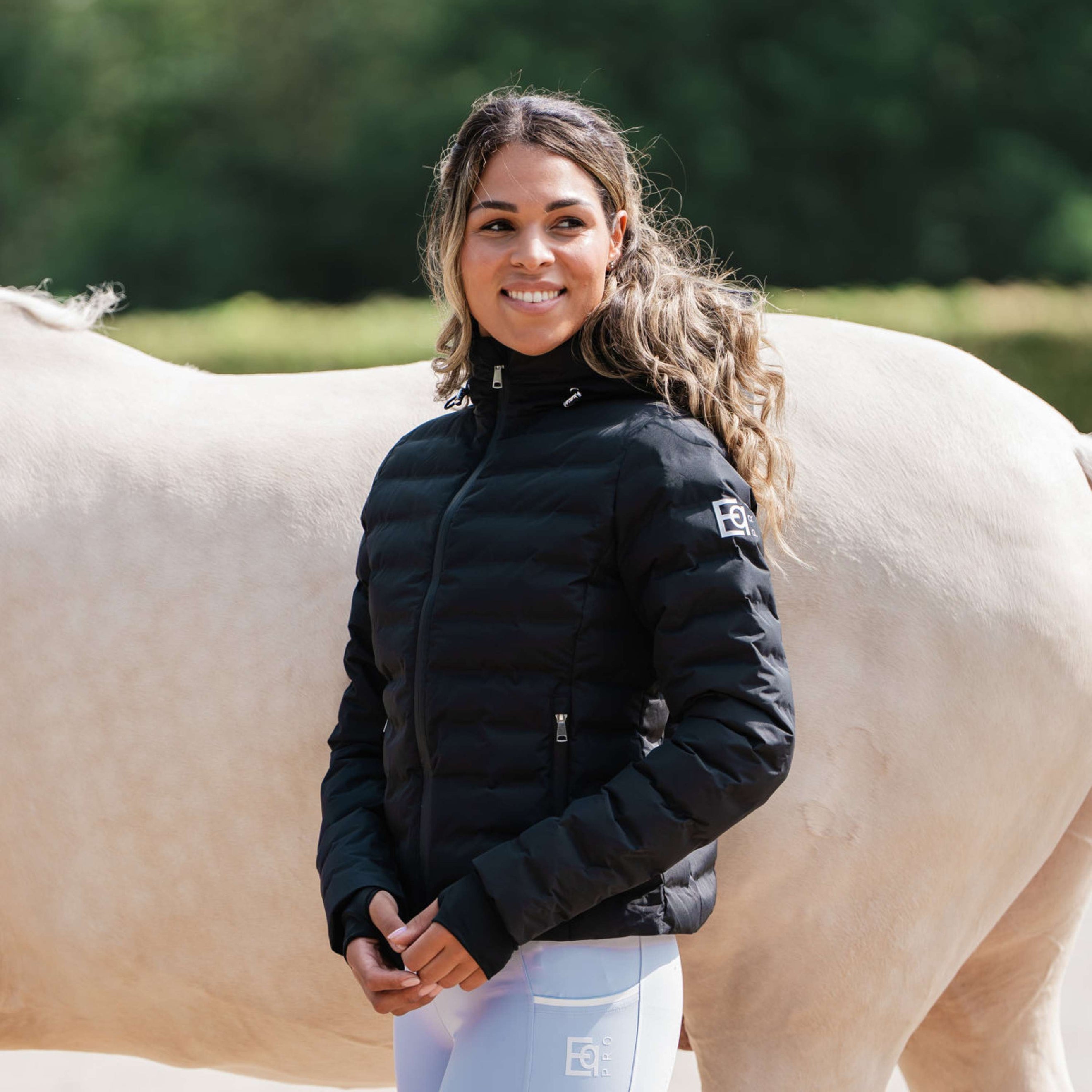 EQPRO Jacke Violet Gesteppt Schwarz