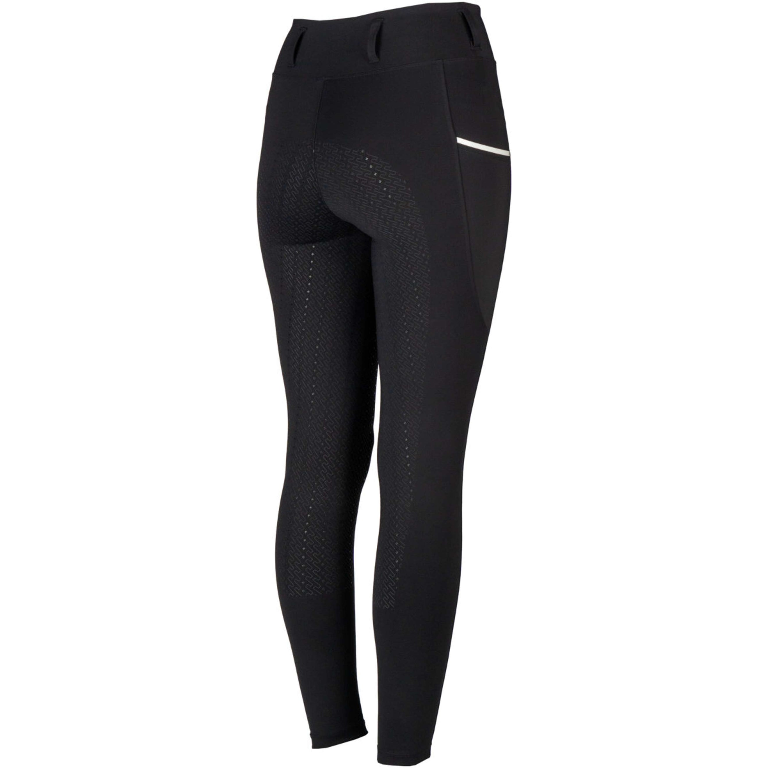 EQPRO Reitleggings Sofia Full Grip Schwarz