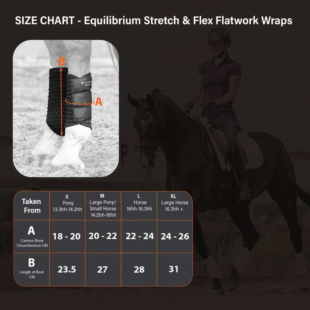 Equilibrium Gamaschen Stretch & Flex Flatwork Schwarz