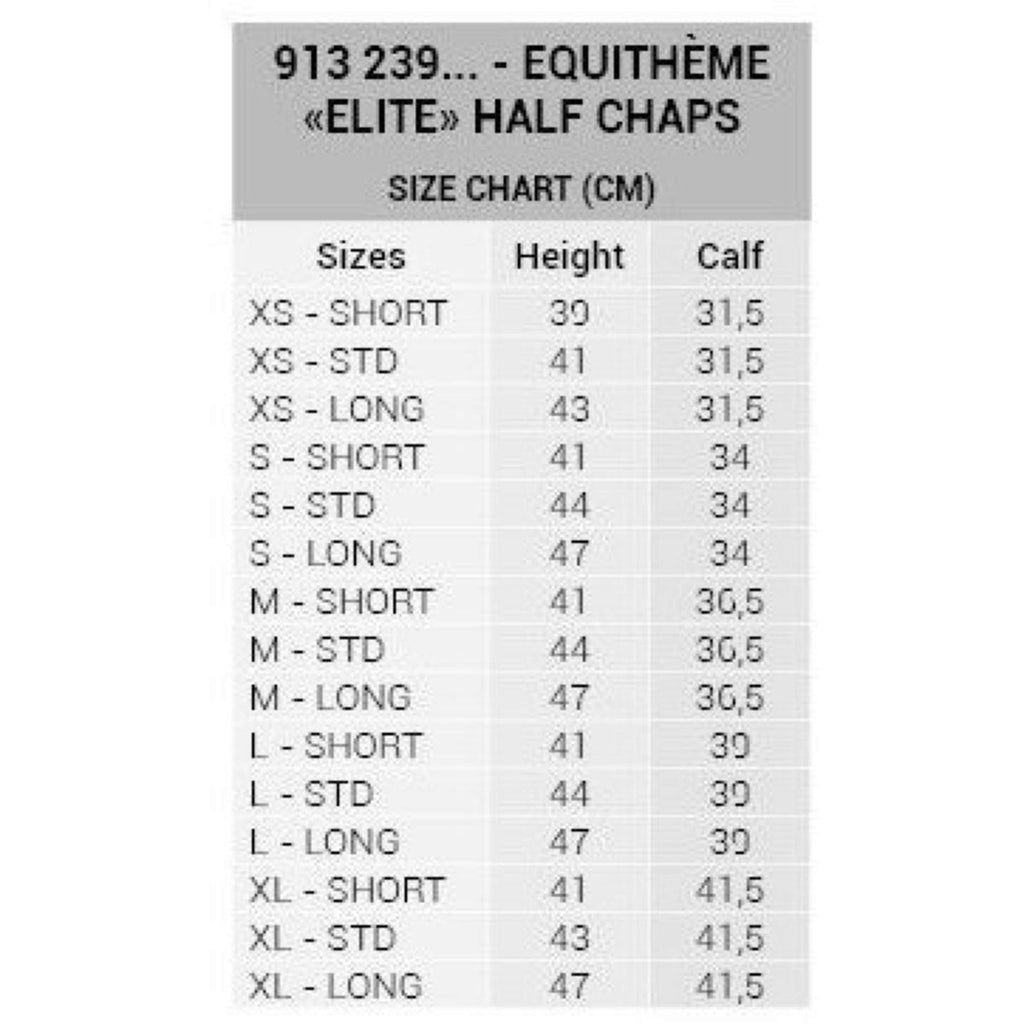 EQUITHÈME Chaps Elite Schwarz