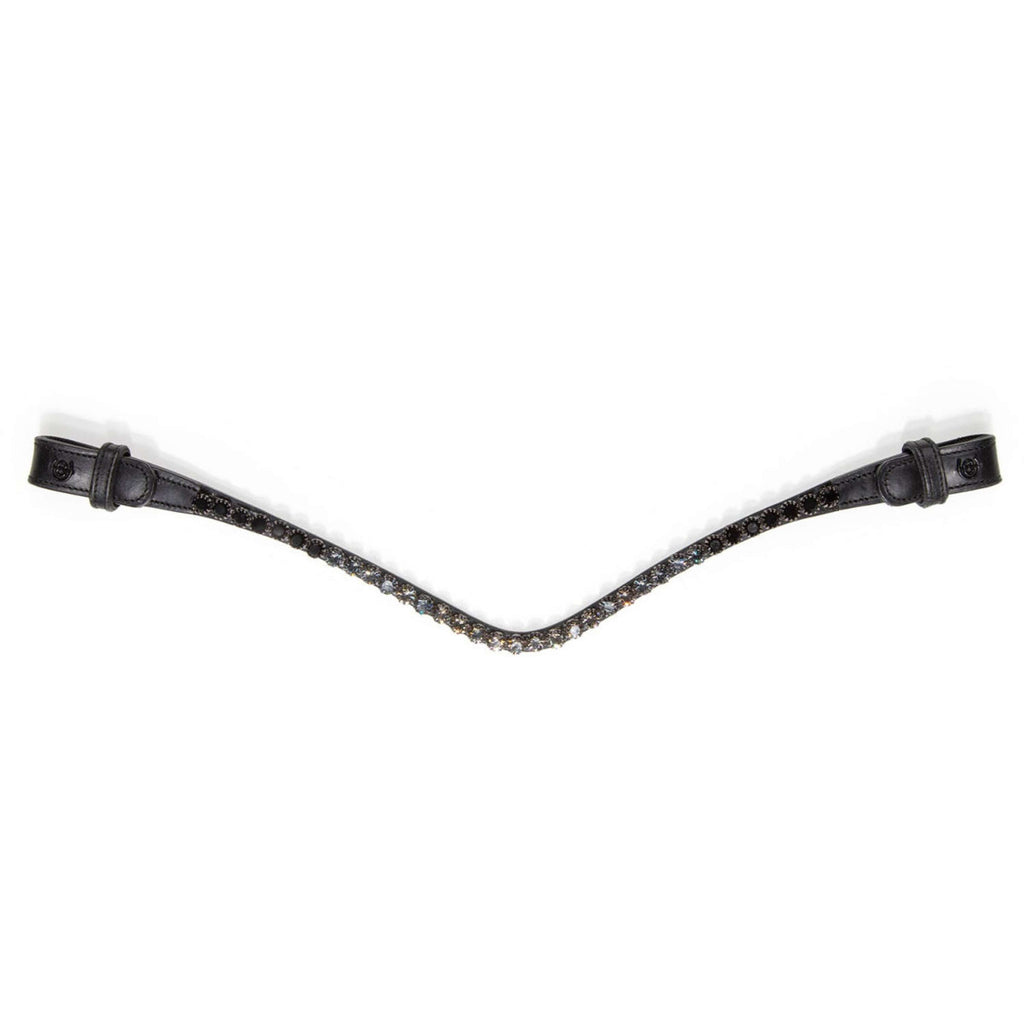 Equestrian Stockholm Stirnriemen Faded 8mm Schwarz
