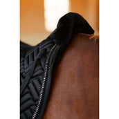 Equestrian Stockholm Schabracke Vegan Fur Springen Crystal Black
