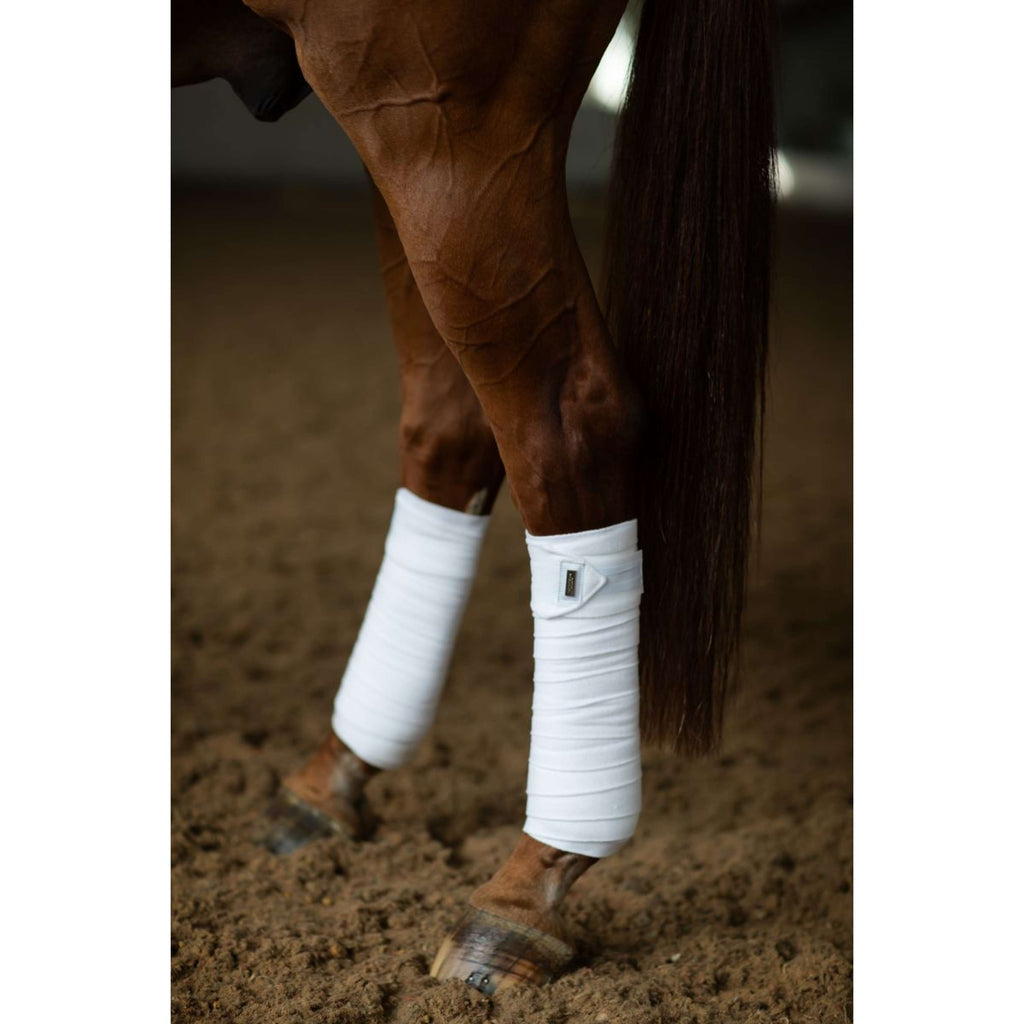 Equestrian Stockholm Bandagen White Silver