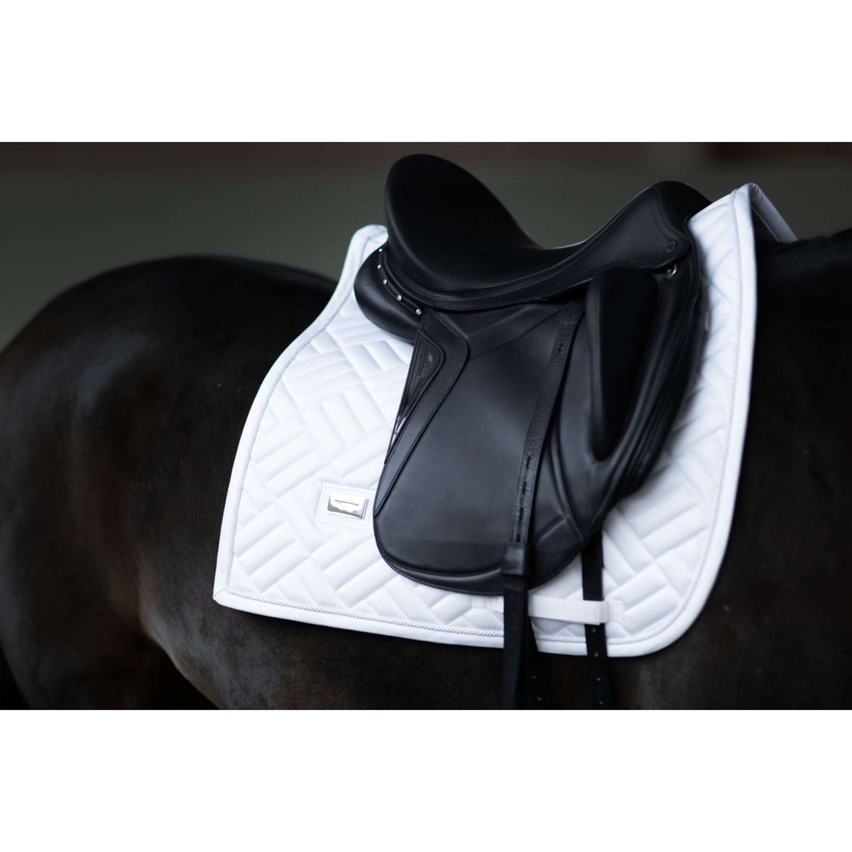 Equestrian Stockholm Schabracke Modern Dressur White Silver