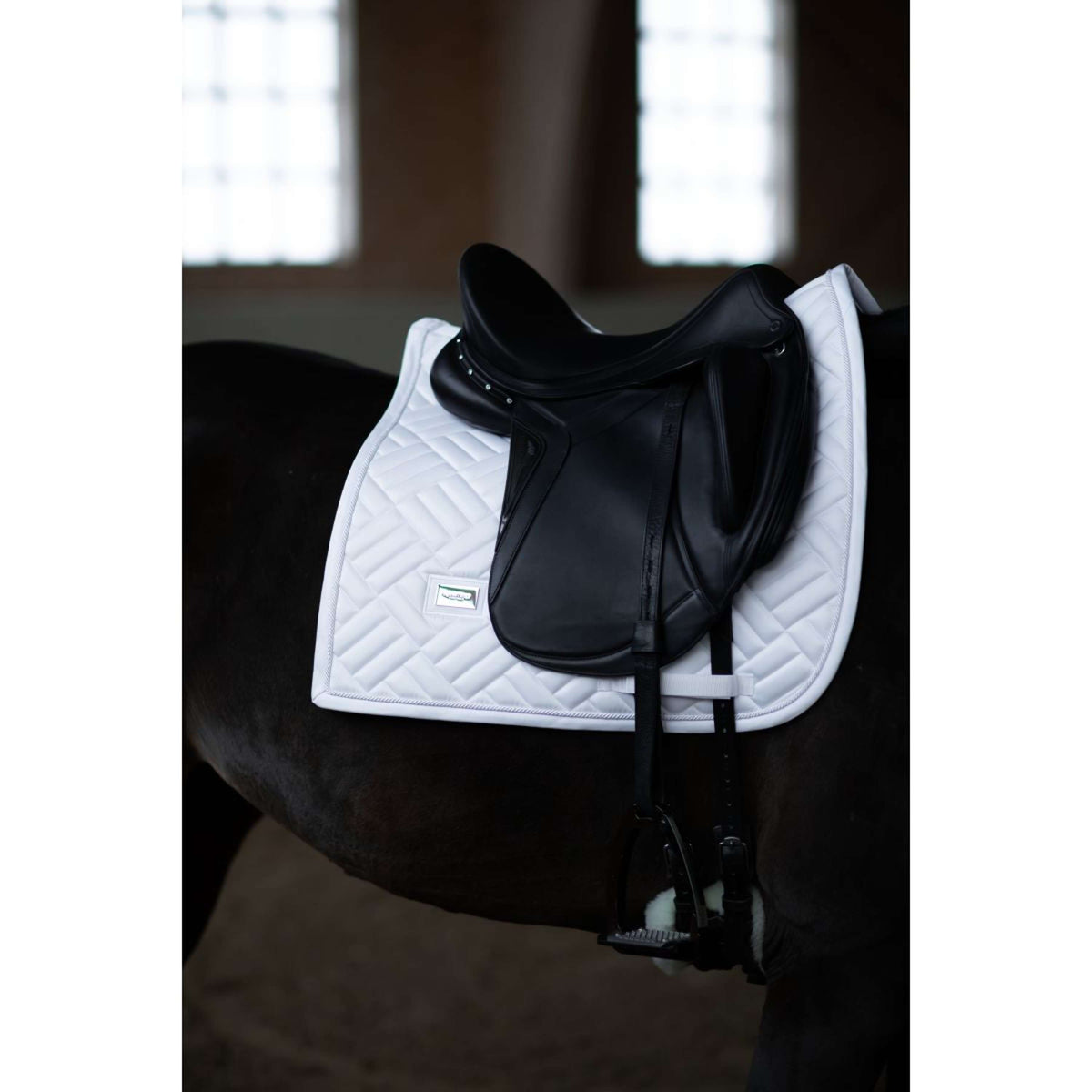 Equestrian Stockholm Schabracke Modern Dressur White Silver