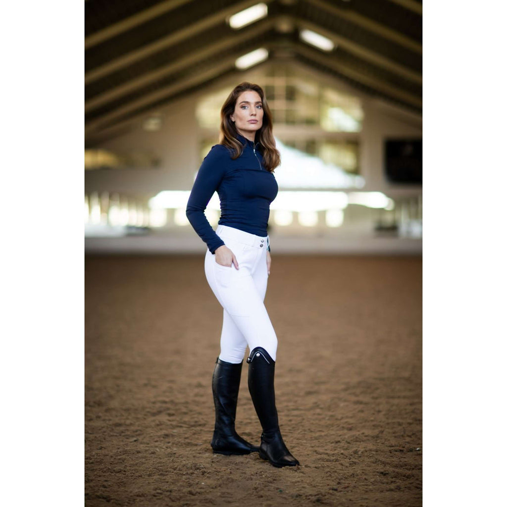Equestrian Stockholm Reithose Elite Dressage Weiß