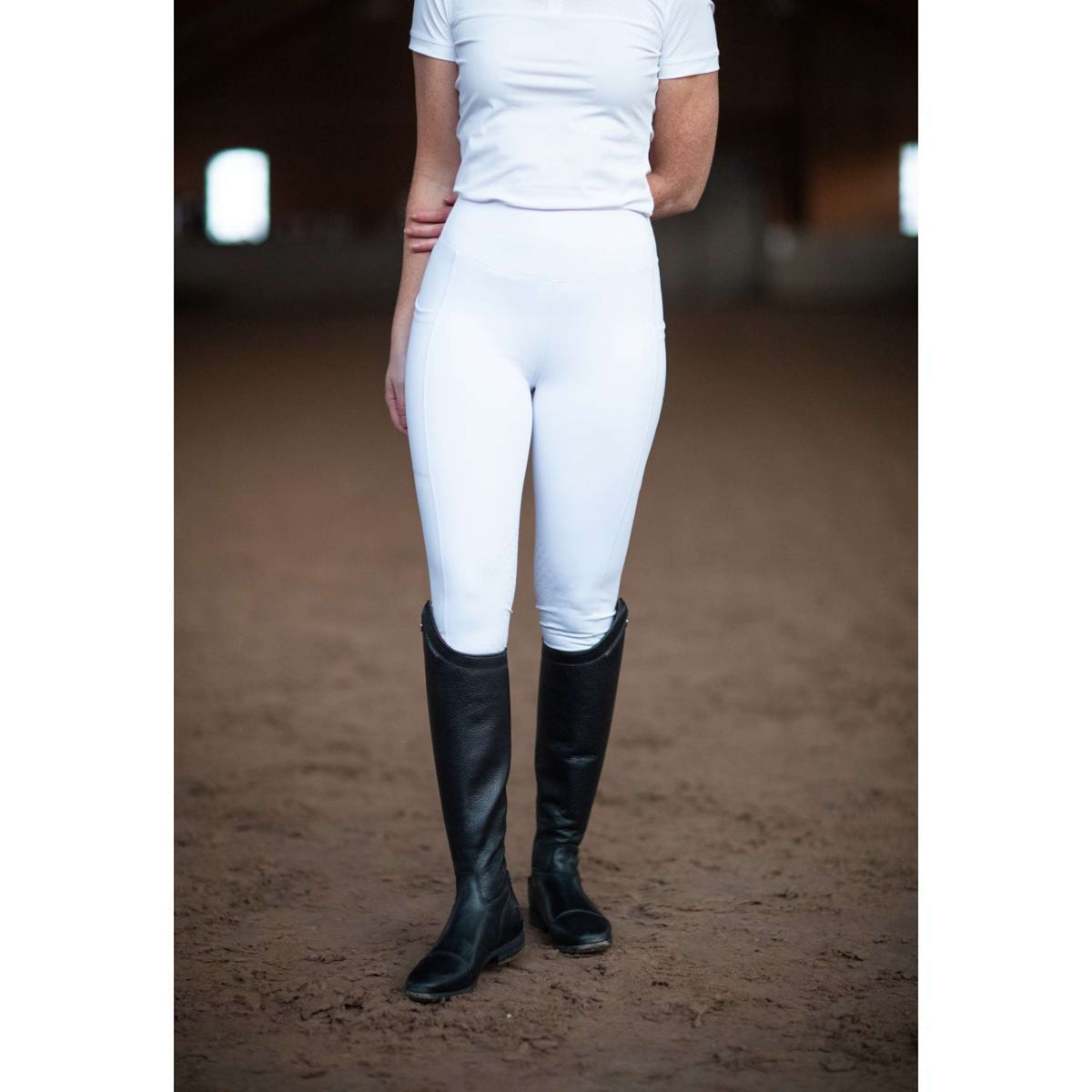 Equestrian Stockholm Reitleggings Movement Jump Weiß