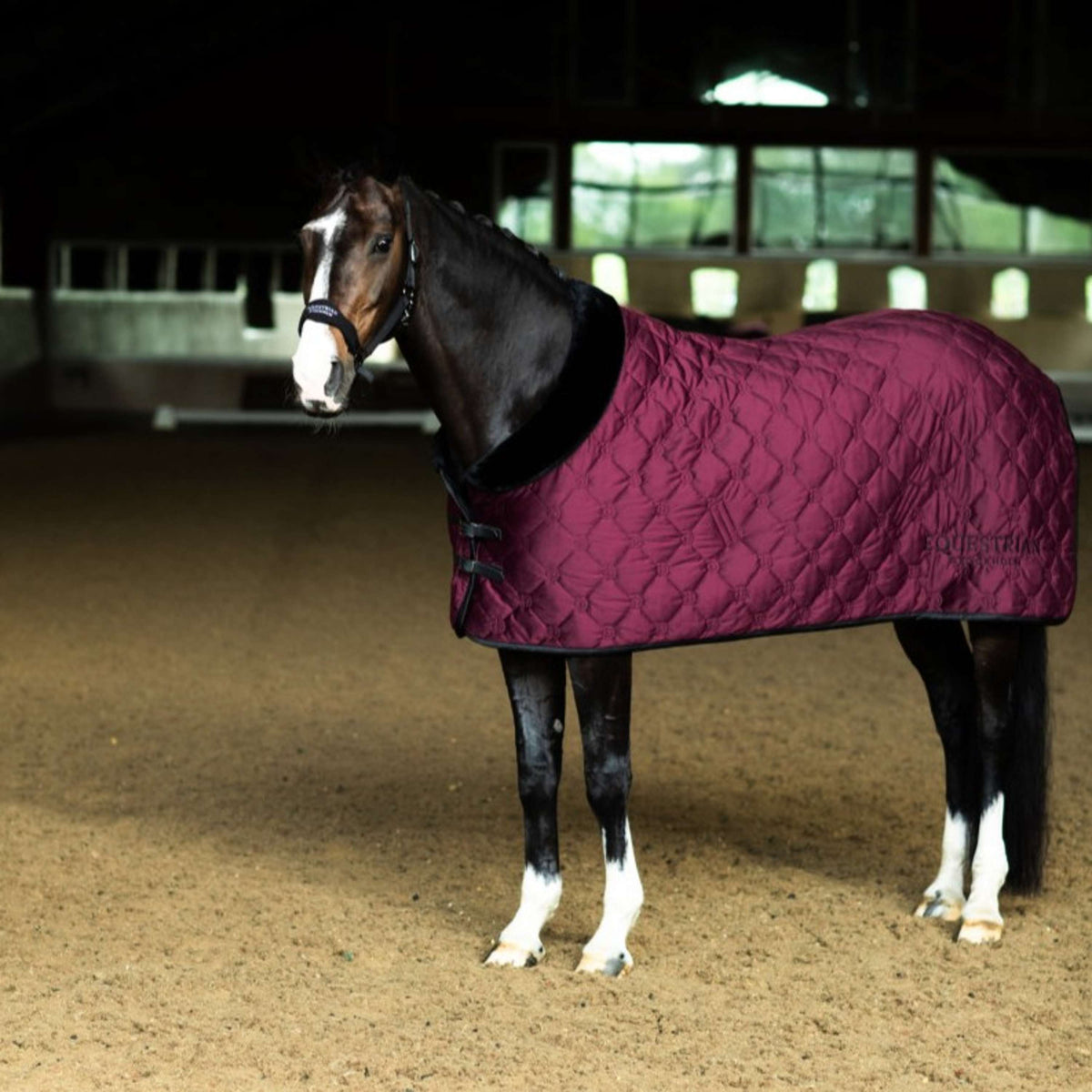 Equestrian Stockholm Fleecedecke Velvet Merlot