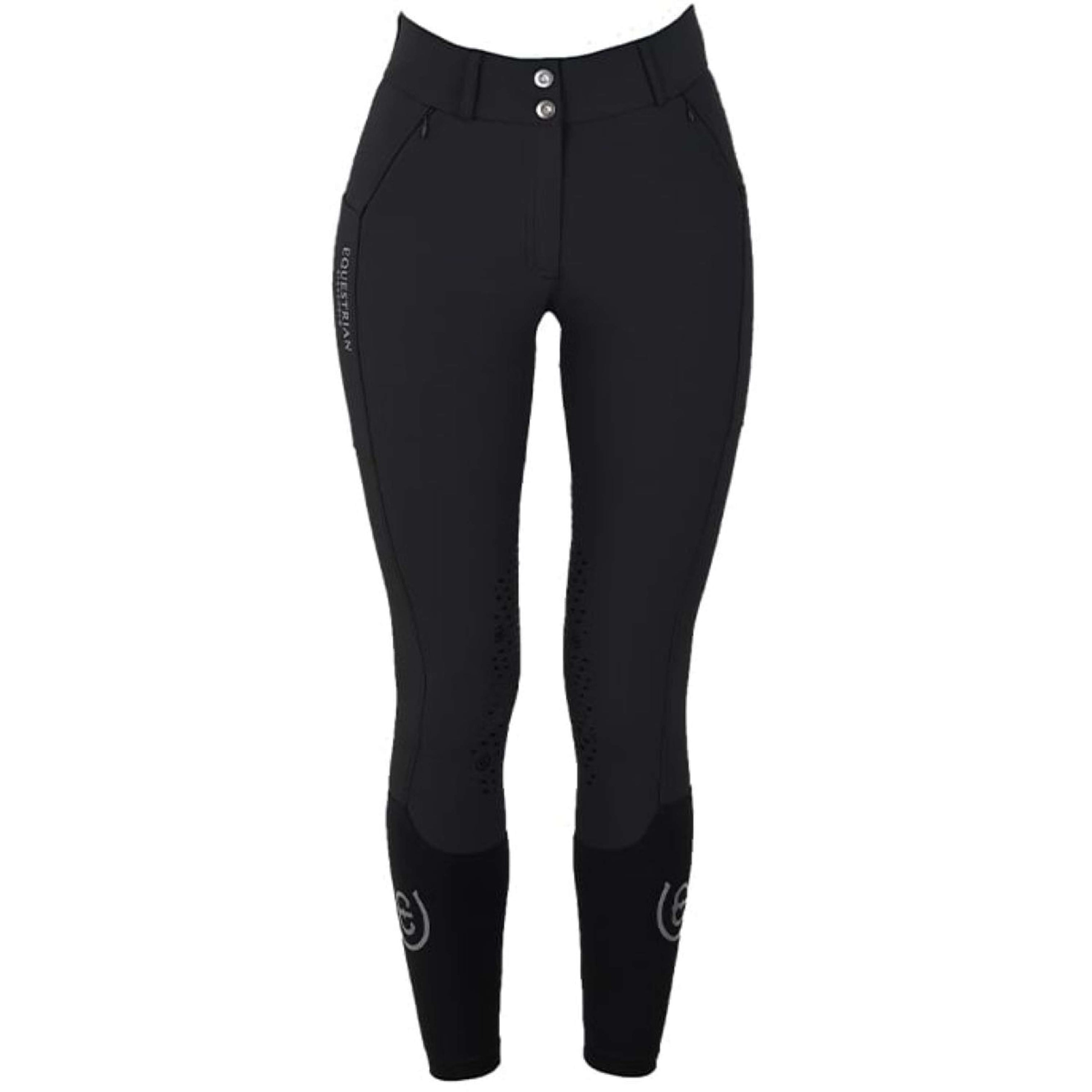 Equestrian Stockholm Reithose Elite Jump Schwarz