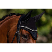 Equestrian Stockholm Fliegenhaube All Black Glimmer