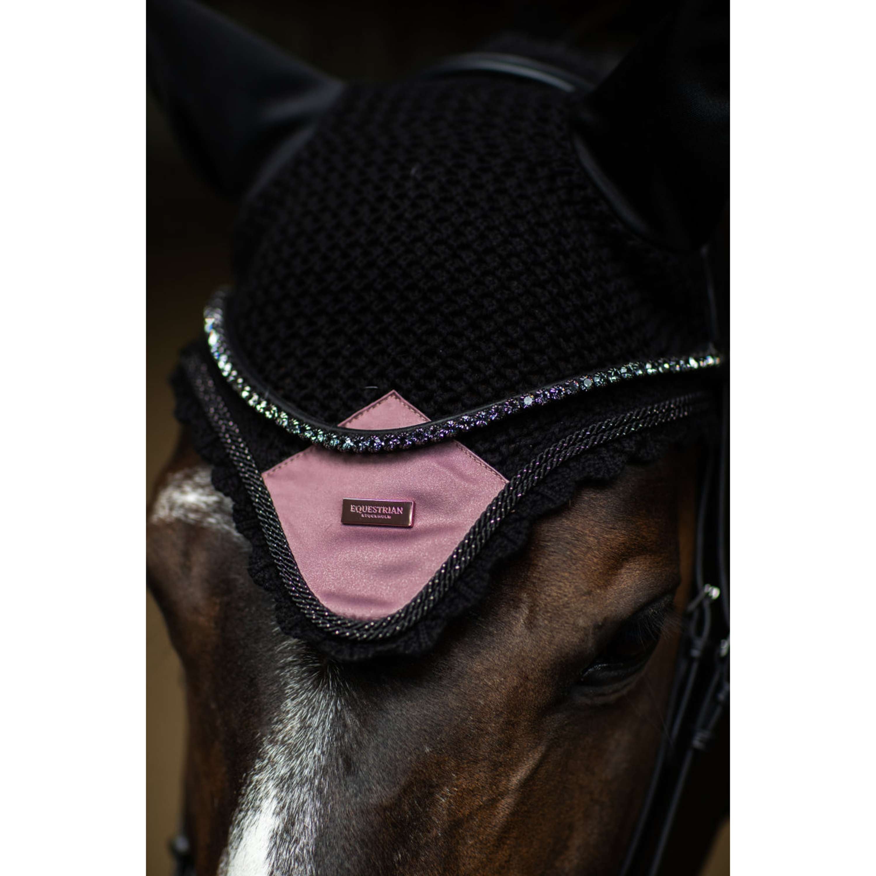 Equestrian Stockholm Fliegenhaube Schwarz/Blush