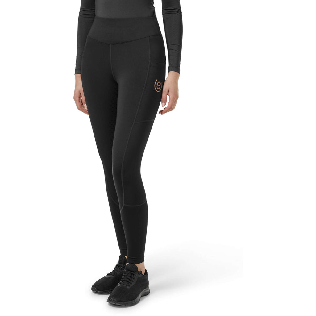 Equestrian Stockholm Reitleggings Movement Full Grip Schwarz/Blush