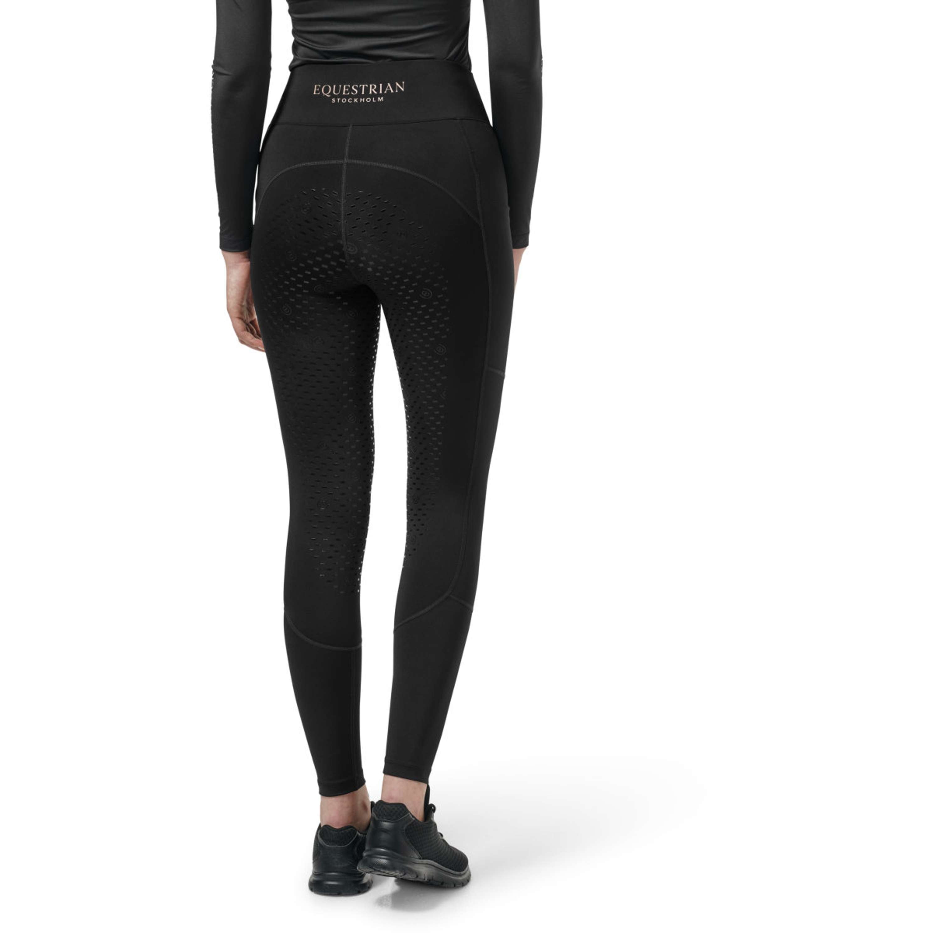 Equestrian Stockholm Reitleggings Movement Full Grip Schwarz/Blush