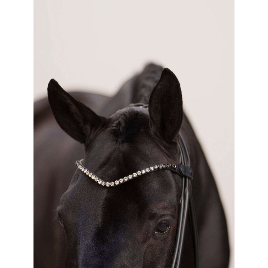 Equestrian Stockholm Stirnriemen Faded 8mm Schwarz