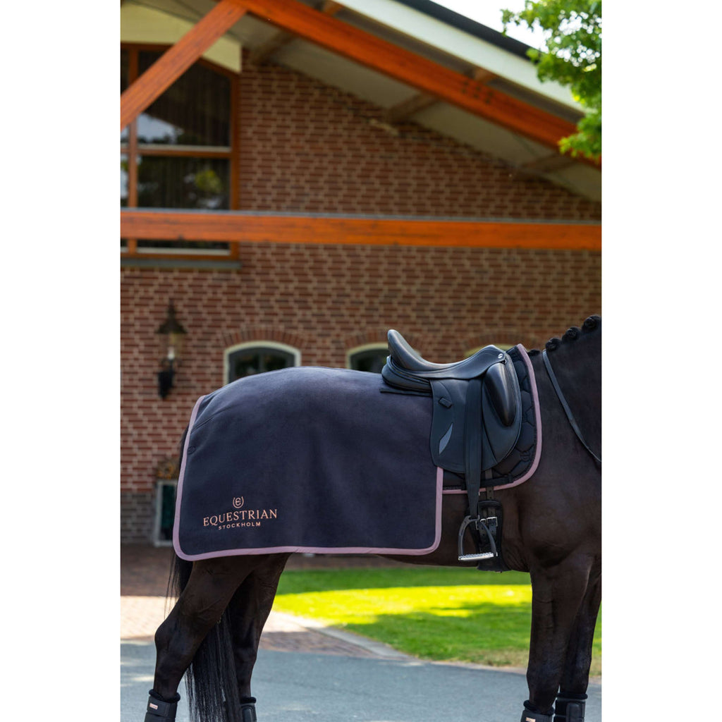 Equestrian Stockholm Quarter Sheet Heavy Fleece Schwarz/Blush