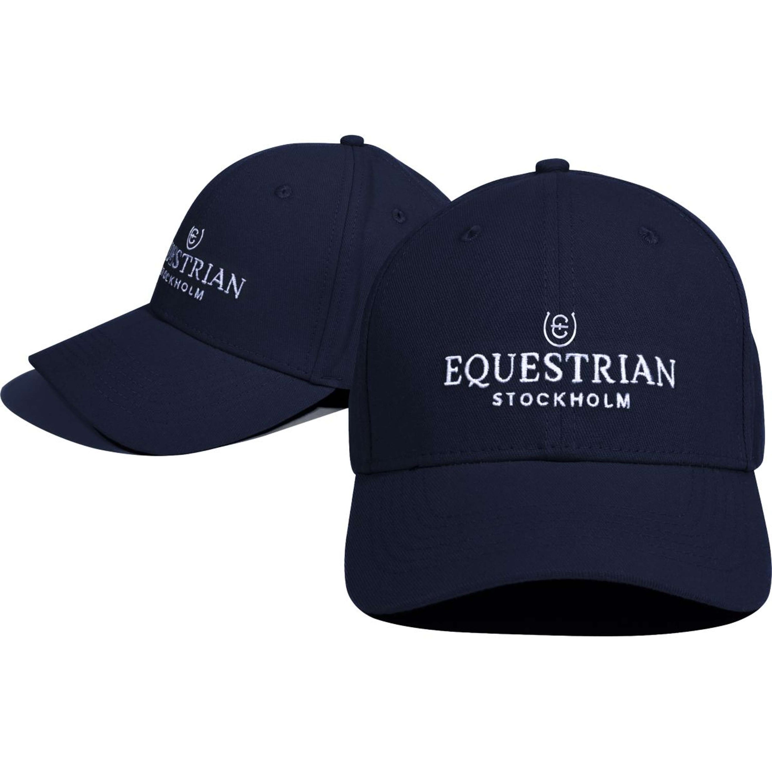 Equestrian Stockholm Cap Logo Navy/Weiß