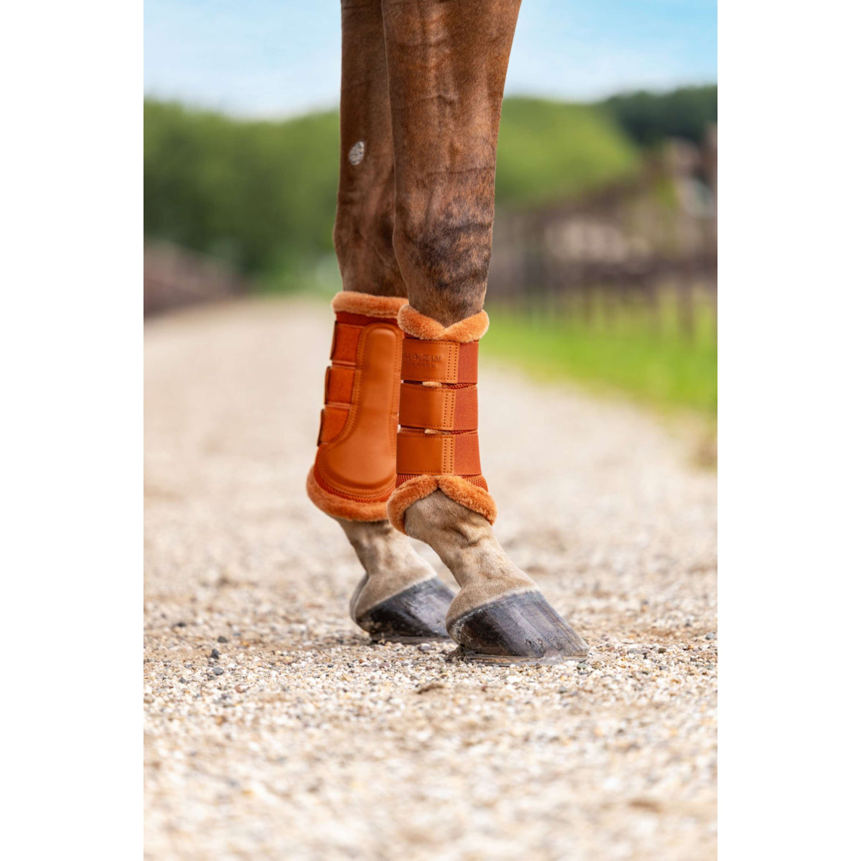 Equestrian Stockholm Gamaschen Fur Mesh Chestnut