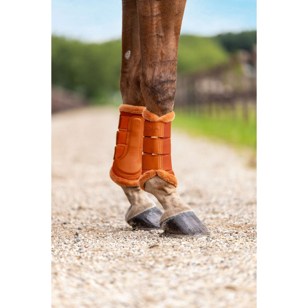 Equestrian Stockholm Gamaschen Fur Mesh Chestnut