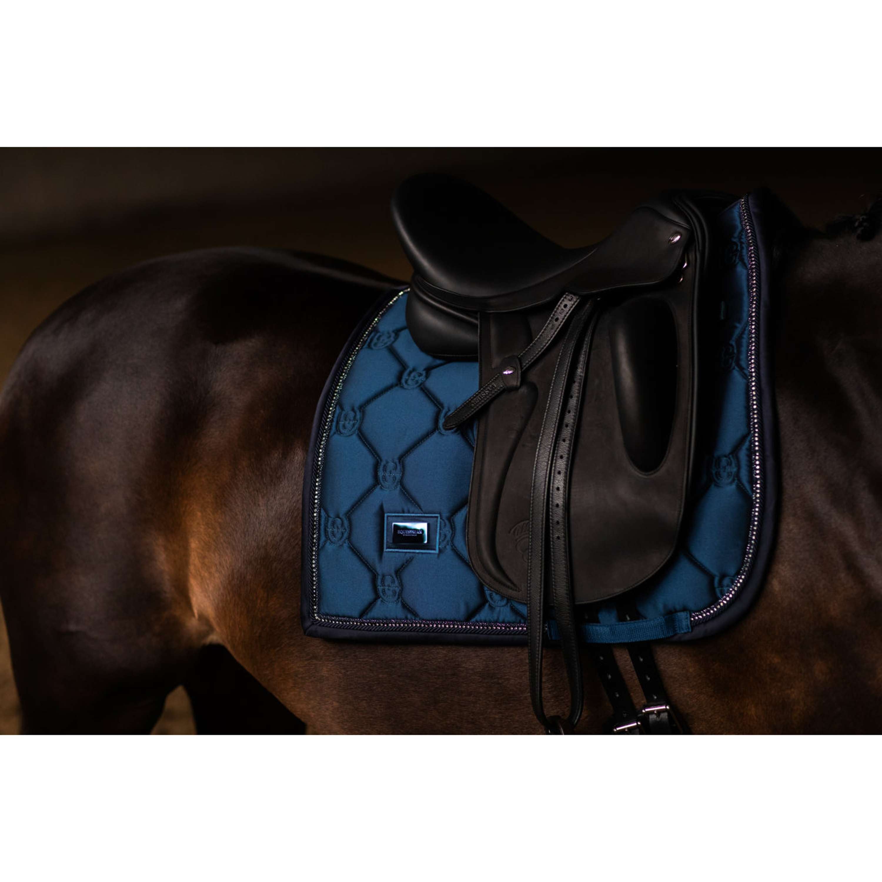 Equestrian Stockholm Schabracke Crystal Shine Dressur Blue Meadow