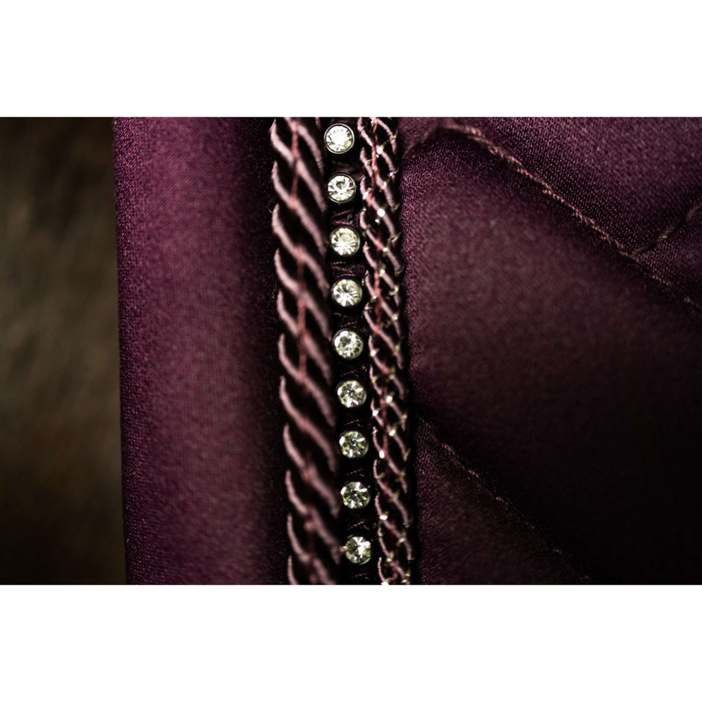 Equestrian Stockholm Schabracke Crystal Shine Dressur Mauve Wine