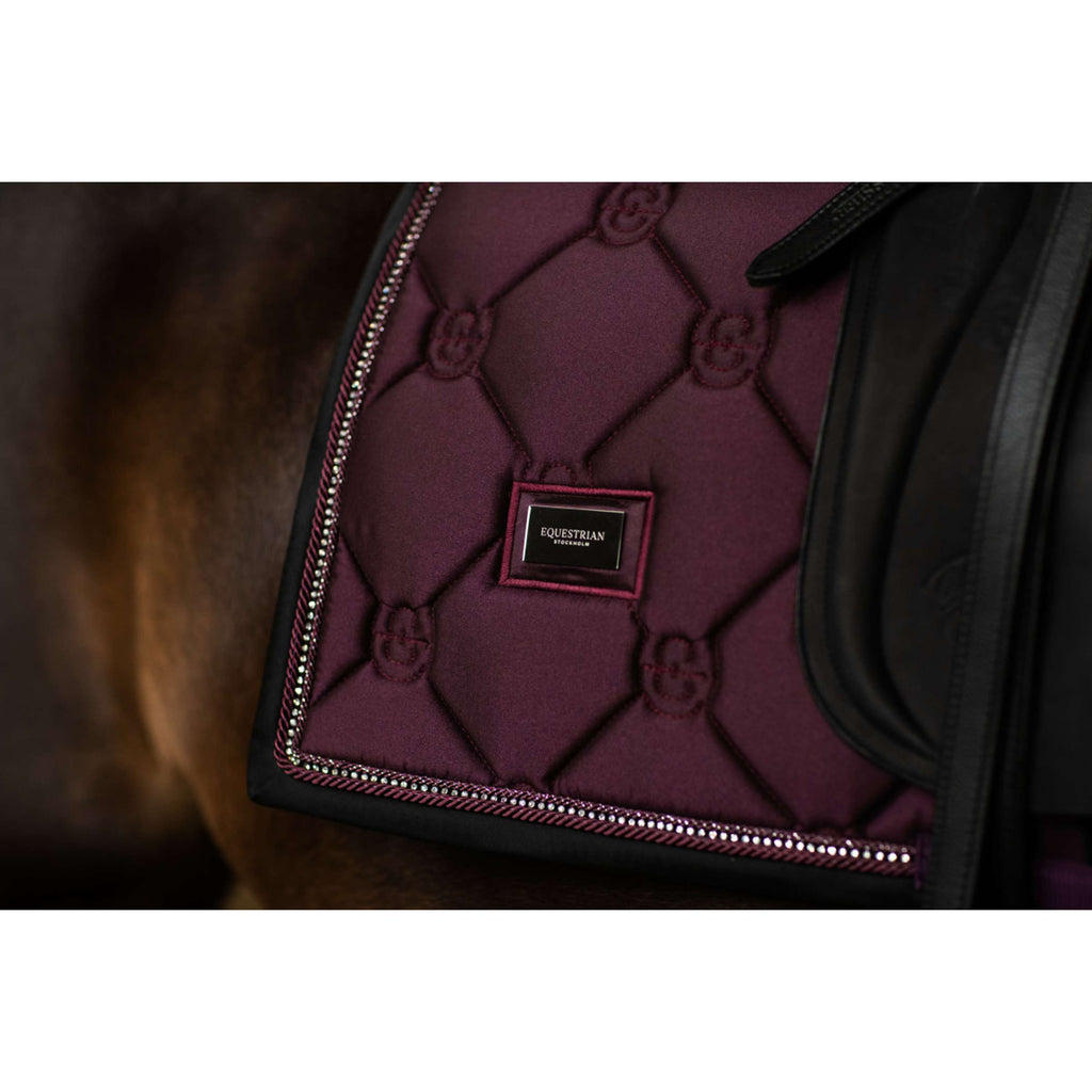 Equestrian Stockholm Schabracke Crystal Shine Dressur Mauve Wine