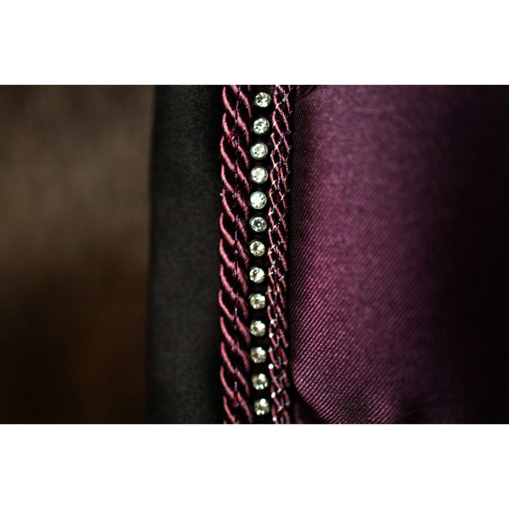 Equestrian Stockholm Schabracke Crystal Shine Springen Mauve Wine