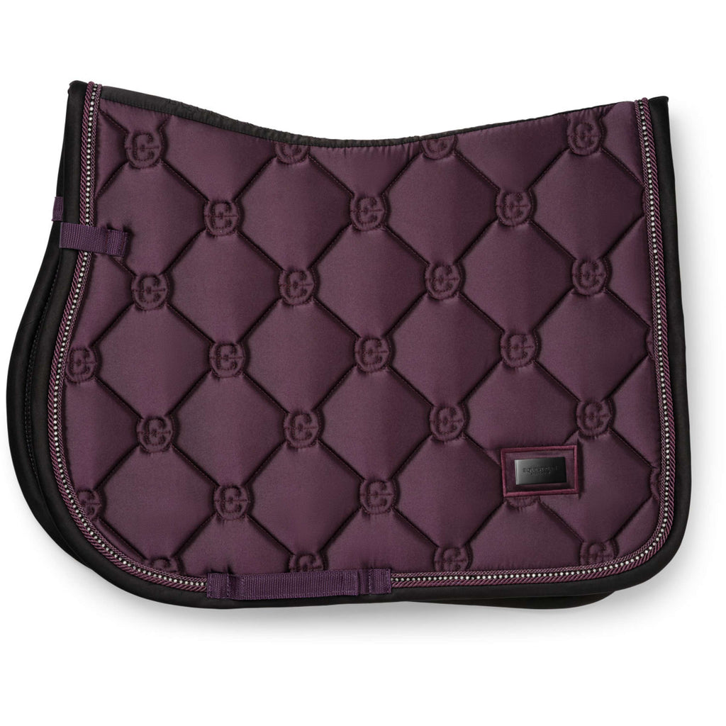 Equestrian Stockholm Schabracke Crystal Shine Springen Mauve Wine