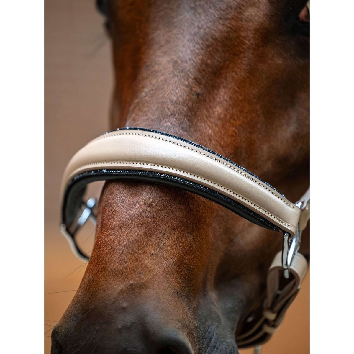 Equestrian Stockholm Halfter Glimmer Leather Anatomic Sand