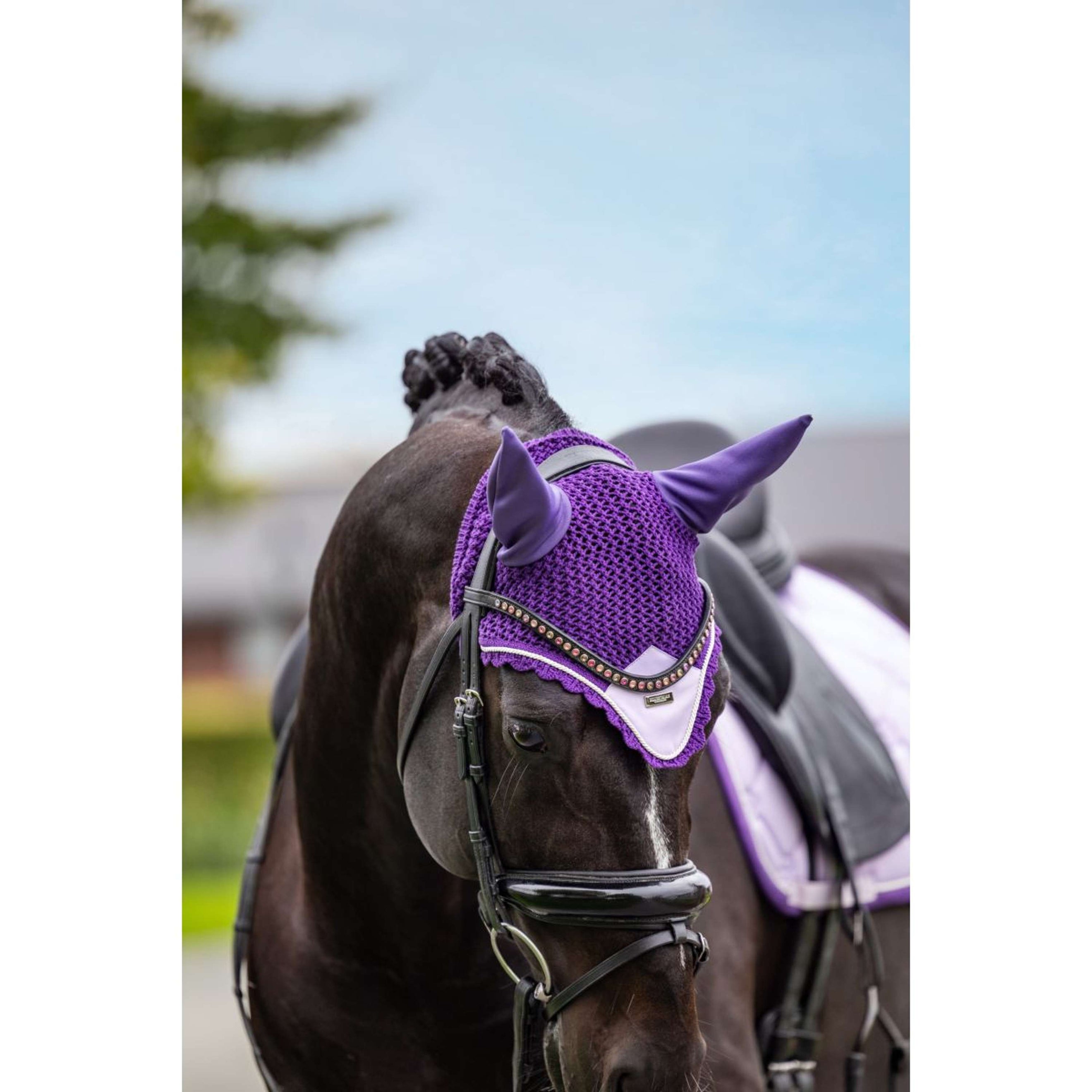 Equestrian Stockholm Fliegenhaube Lavendel Equestrian Stockholm Fliegenhaube Lavendel