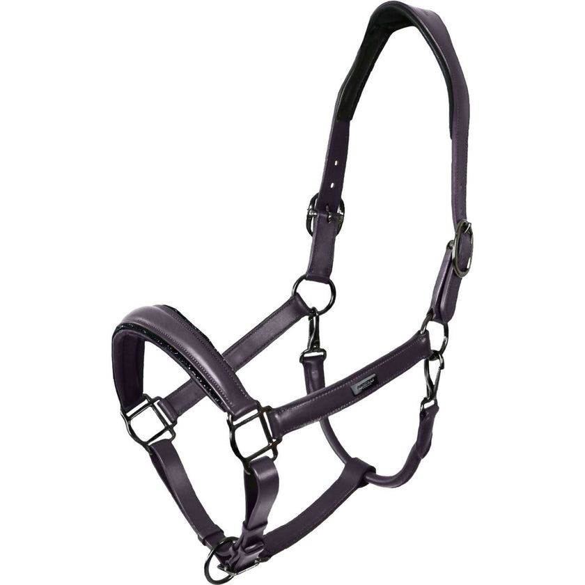 Equestrian Stockholm Halfter Glimmer Leather Anatomic Dark Violet Equestrian Stockholm Halfter Glimmer Leather Anatomic Dark Violet