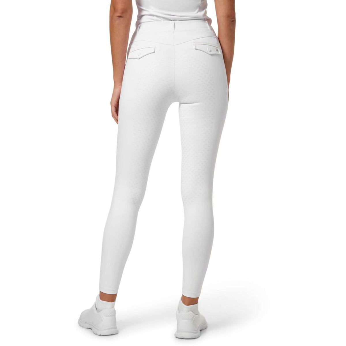 Equestrian Stockholm Reitleggings Premium Full Grip Weiß
