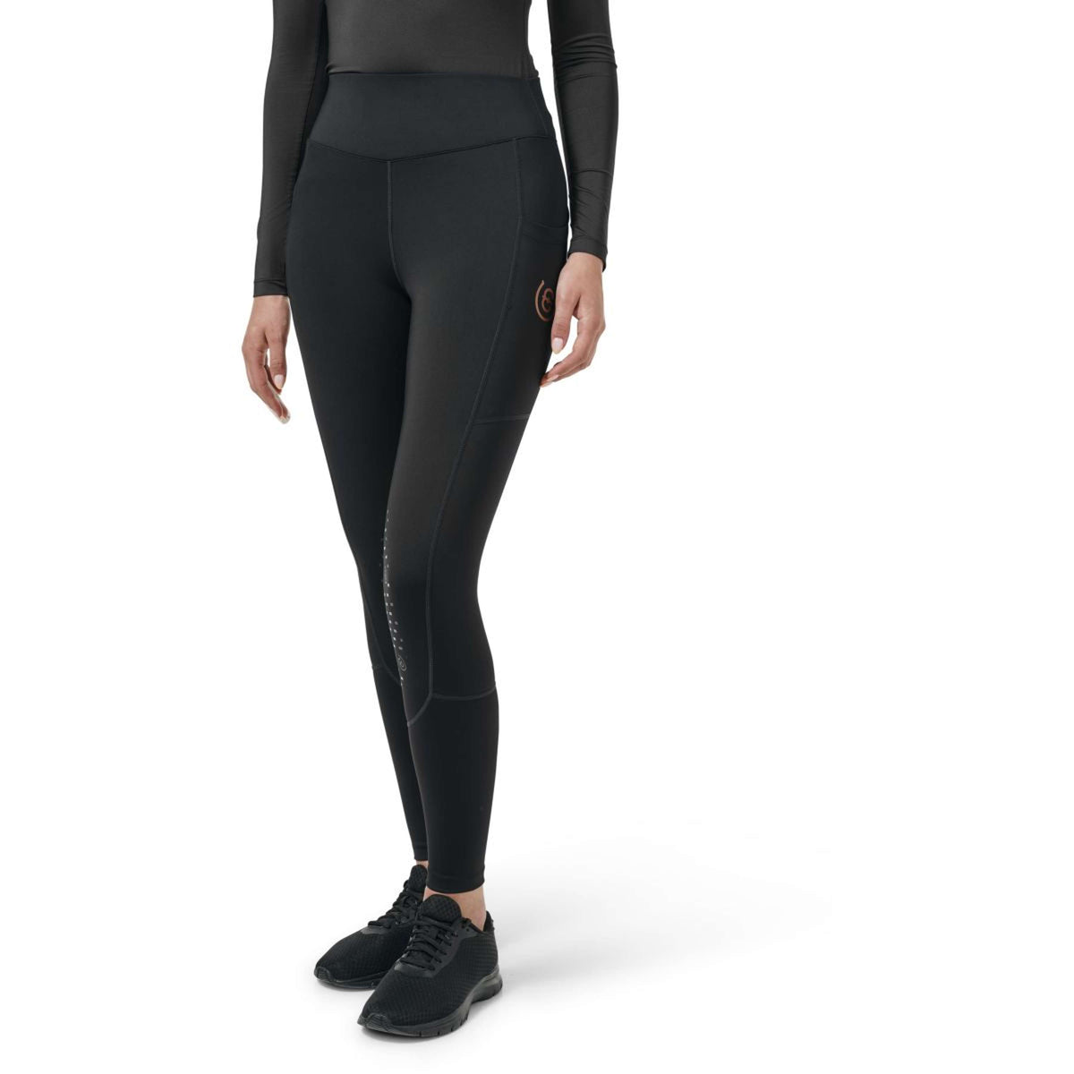 Equestrian Stockholm Reitleggings Movement Jump All Black