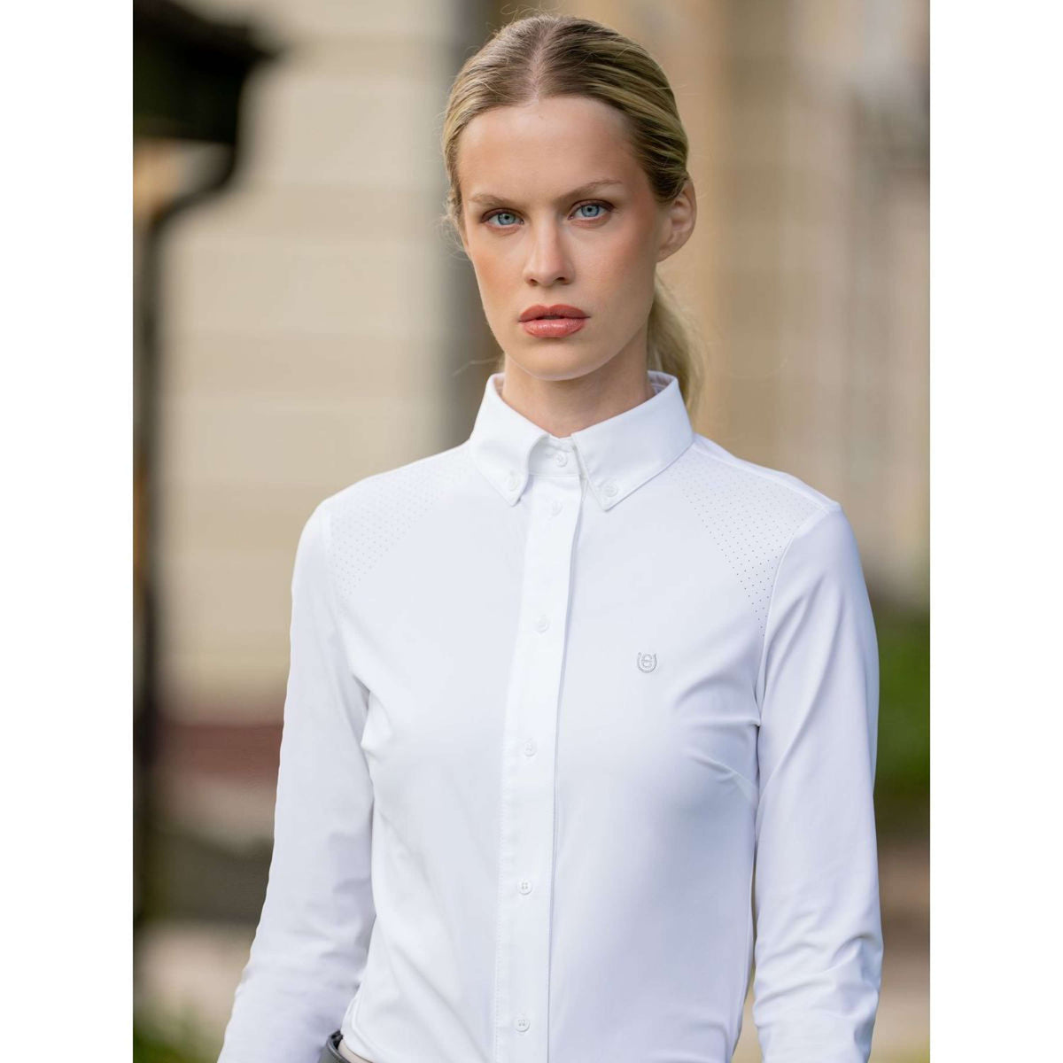 Equestrian Stockholm Turniershirt Performance Weiß
