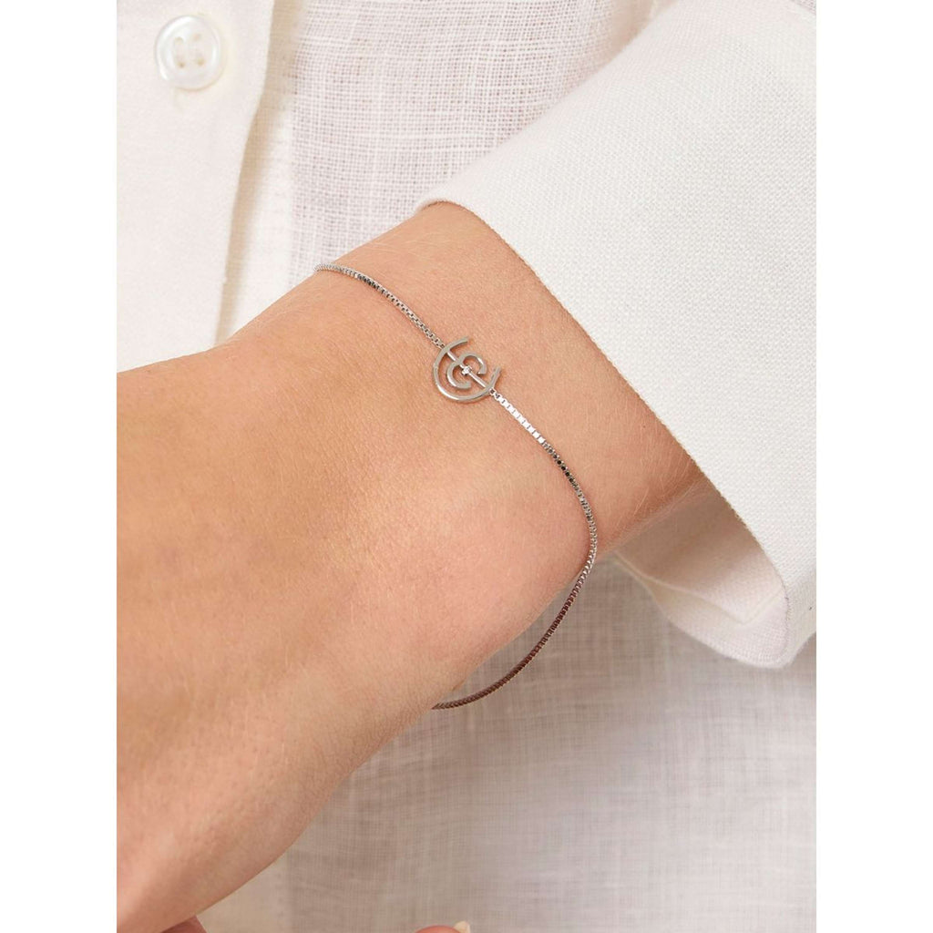 Equestrian Stockholm Armband Logo Silber