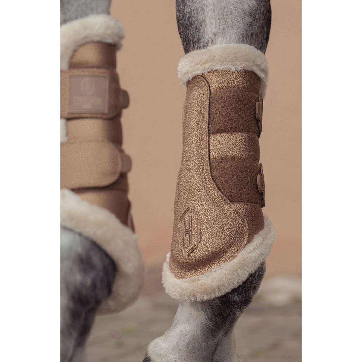 Eskadron Dressage Boots Heritage Stingray Faux Fur Almond