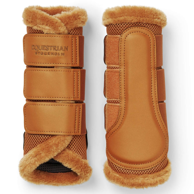 Equestrian Stockholm Gamaschen Fur Mesh Chestnut