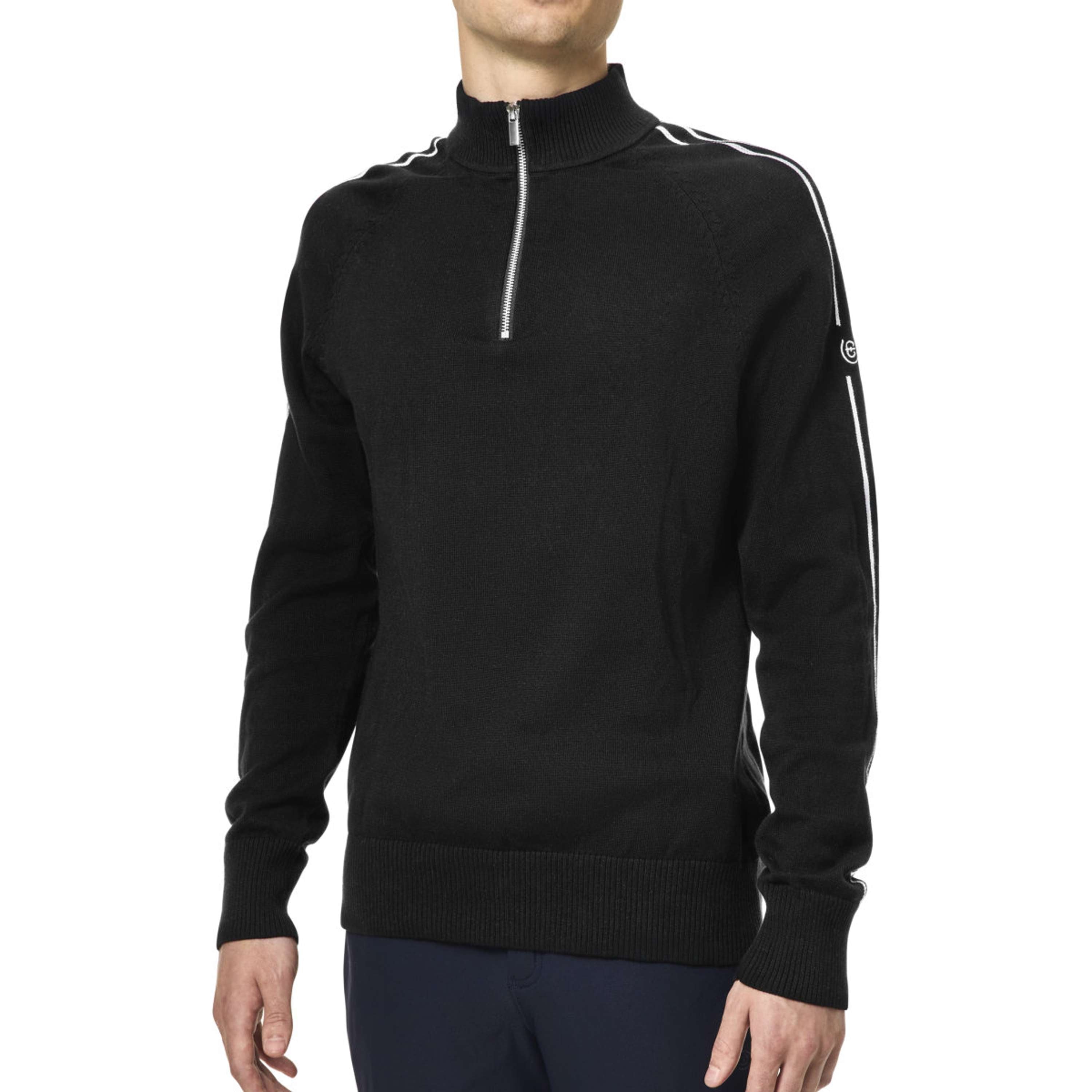 Equestrian Stockholm Knitted Zip Top Herren Schwarz