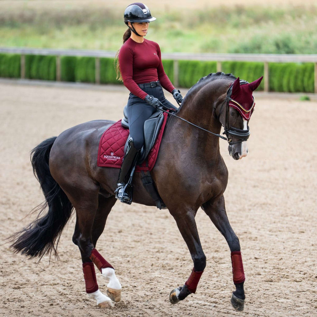 Equestrian Stockholm Schabracke Line Dressur Bordeaux