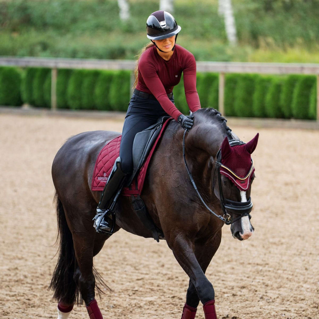 Equestrian Stockholm Schabracke Line Dressur Bordeaux