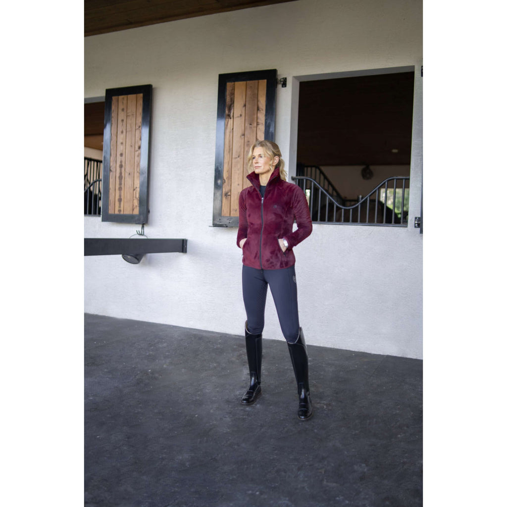 Equestrian Stockholm Fleecejacke Velvet Merlot